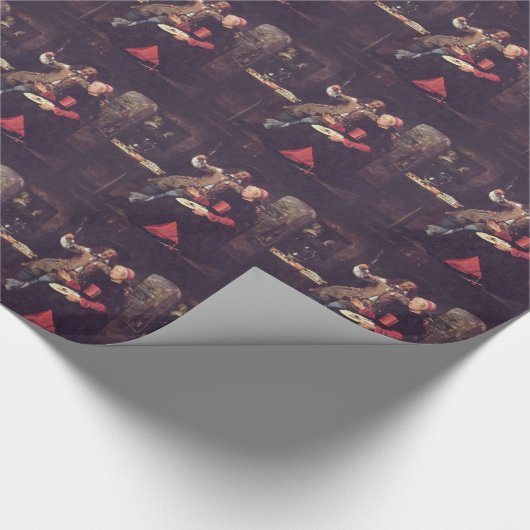 彼の妻を持つ芸術家のガブリエルのMetsuポートレート ラッピングペーパー (角)