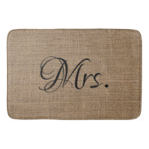 彼の妻-および彼女の物Bride Groom Burlap氏および夫人