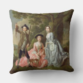 彼の妻、マルグレットおよび彼のSisのジョージロジャース クッション (裏面)