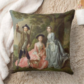 彼の妻、マルグレットおよび彼のSisのジョージロジャース クッション (ブランケット)