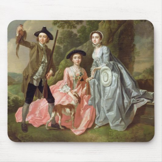 彼の妻、マルグレットおよび彼のSisのジョージロジャース マウスパッド (正面)