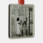 彼の姉妹と一緒に伴われる故人 メタルオーナメント (右)