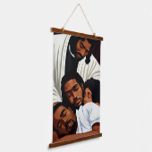 彼の存在の中で休む木製の上に壁のタペストリー 吊り下げ型タペストリー (傾斜あり)