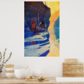 彼の孤独のインディアンNCワイエス1907ポスター ポスター (キッチン)