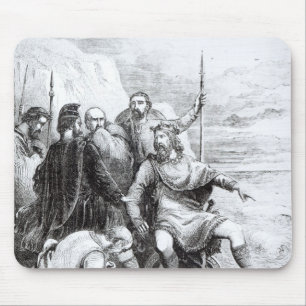 彼の宮廷人のお世辞を非難しているCanute マウスパッド
