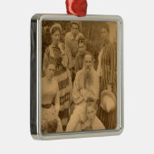 彼の家族を持つ作家レフ・トルストイ メタルオーナメント (右)