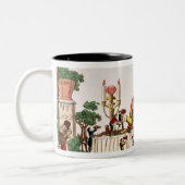 彼の小さい夕食のGargantua、c.1800 ツートーンマグカップ (左)