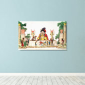 彼の小さな夕食でガルガントゥア， c.1800 キャンバスプリント (インサイチュ (ウッドフロア))