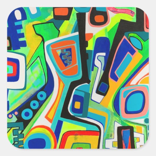 彼の少年エルロイのステッカー スクエアシール (正面)