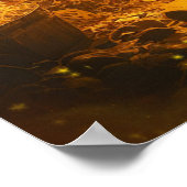 彼の巣窟にカリブのある船長の古い海賊 ポスター (角)