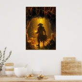 彼の巣窟にカリブのある船長の古い海賊 ポスター (キッチン)