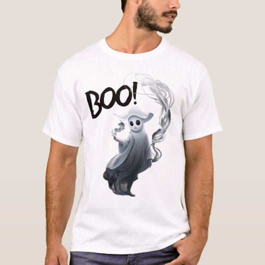 彼の幽霊の手の喫煙 Tシャツ (正面)