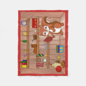 彼の店のバブル フリースブランケット (正面)