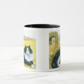 彼の庭のギフトのマグの猫 マグカップ (中央)