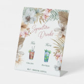 彼の彼女のハバナの夜キューバの署名ドリンク 台座サイン (正面)