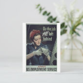 「彼の後ろで仕事を離れする」 ポストカード (スタンド正面)