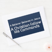 彼の後を追コマンドのシール 長方形シール (封筒)