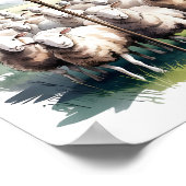 彼の後を追声クリスチャン子供部屋&キッズウォールアート ポスター (角)