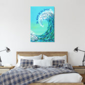 彼の復活の波 キャンバスプリント (インサイチュ (寝室))