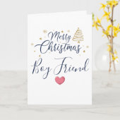 彼の心を溶かすクリスマスの彼氏へのカードアイデア カード (黄色い花)