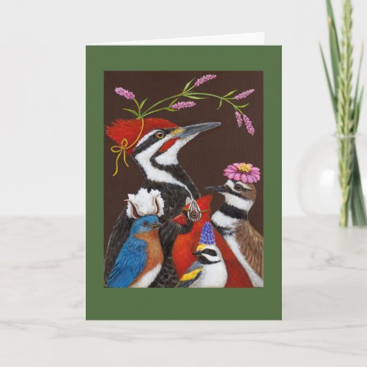 彼の忘れ帽子カードをスリする カード (正面)