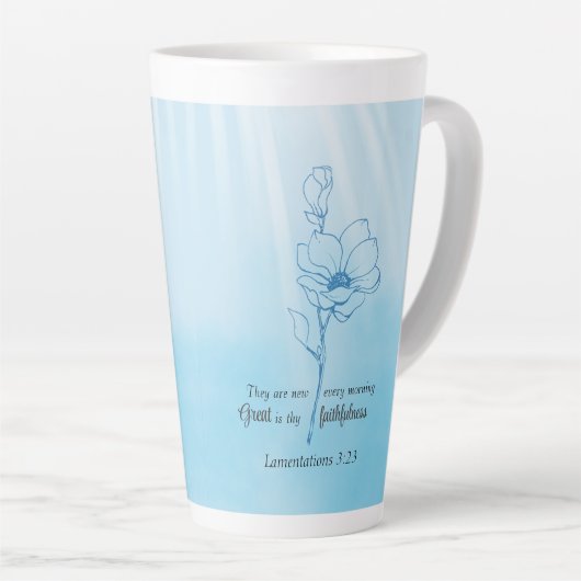 彼の性癖は毎朝新しい聖句である カフェラテマグ (右アングル)