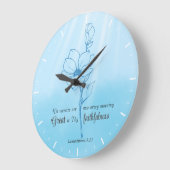 彼の性癖は毎朝新しい聖句である ラージ壁時計 (傾斜)