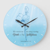 彼の性癖は毎朝新しい聖句である ラージ壁時計 (正面)