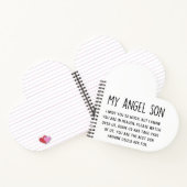 彼の恋しく思誕生日に天国で私の息子 ノートブック (内部)