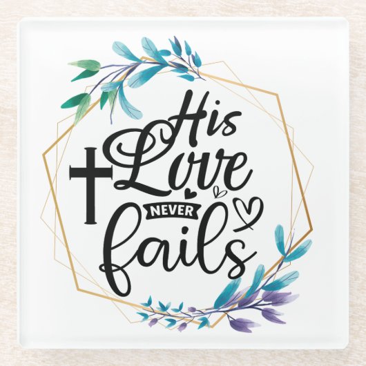 彼の恋は絶えぬ ガラスコースター (正面)