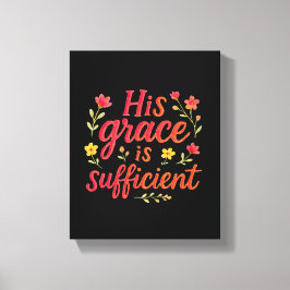 彼の恩寵は充分なり キャンバスプリント