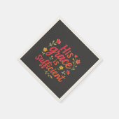 彼の恩寵は充分なり スタンダードカクテルナプキン (角)