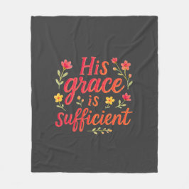 彼の恩寵は充分なり フリースブランケット
