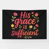 彼の恩寵は充分なり 横断幕 (横)