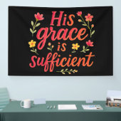 彼の恩寵は充分なり 横断幕 (トレードショー)