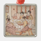 彼の息子によって酷使される父 メタルオーナメント (正面)