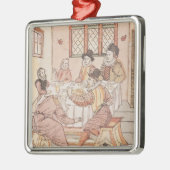 彼の息子によって酷使される父 メタルオーナメント (左)