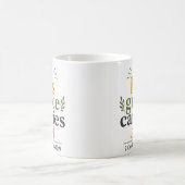 彼の恵みはすべてを担う キリスト教の聖句 コーヒーマグカップ (中央)