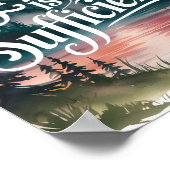 彼の恵みは十分である – クリスチャンの壁画 ポスター (角)