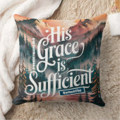 彼の恵パーソナライズされたみは十分なクリスチャンだ クッション (ブランケット)