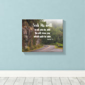 彼の意志の諺を求める3:6風光明媚な道 キャンバスプリント (インサイチュ (ウッドフロア))