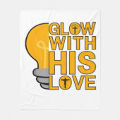 彼の愛で輝くフリースブランケット フリースブランケット (正面)