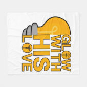 彼の愛で輝くフリースブランケット フリースブランケット (正面(横))