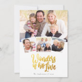 彼の愛の不思議 ゴールドフォイル フォトコラージュ シーズンカード (正面)