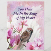 彼の愛の歌を私にフローラ水の色を固定 (裏面)