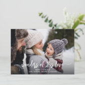 彼の愛の疑問に思宗教的なクリスマス シーズンカード (スタンド正面)