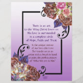 彼の愛の芸術の固定パーソナライズされた紙 (裏面)