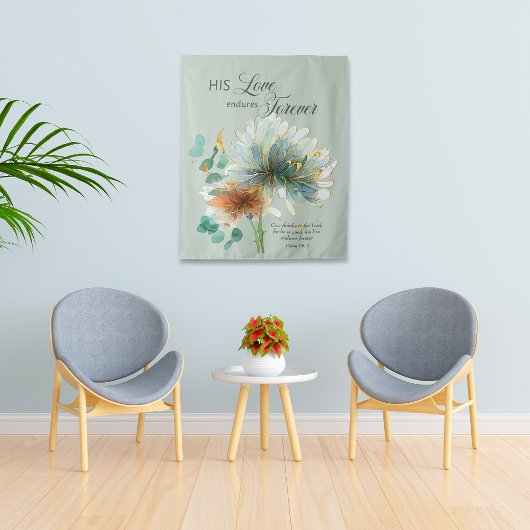 彼の愛は永遠にグリーン聖なる書物、 経典 タペストリー