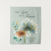 彼の愛は永遠にグリーン聖なる書物、 経典 タペストリー (正面)