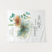 彼の愛は永遠に白い聖なる書物、 経典 タペストリー (正面(横))